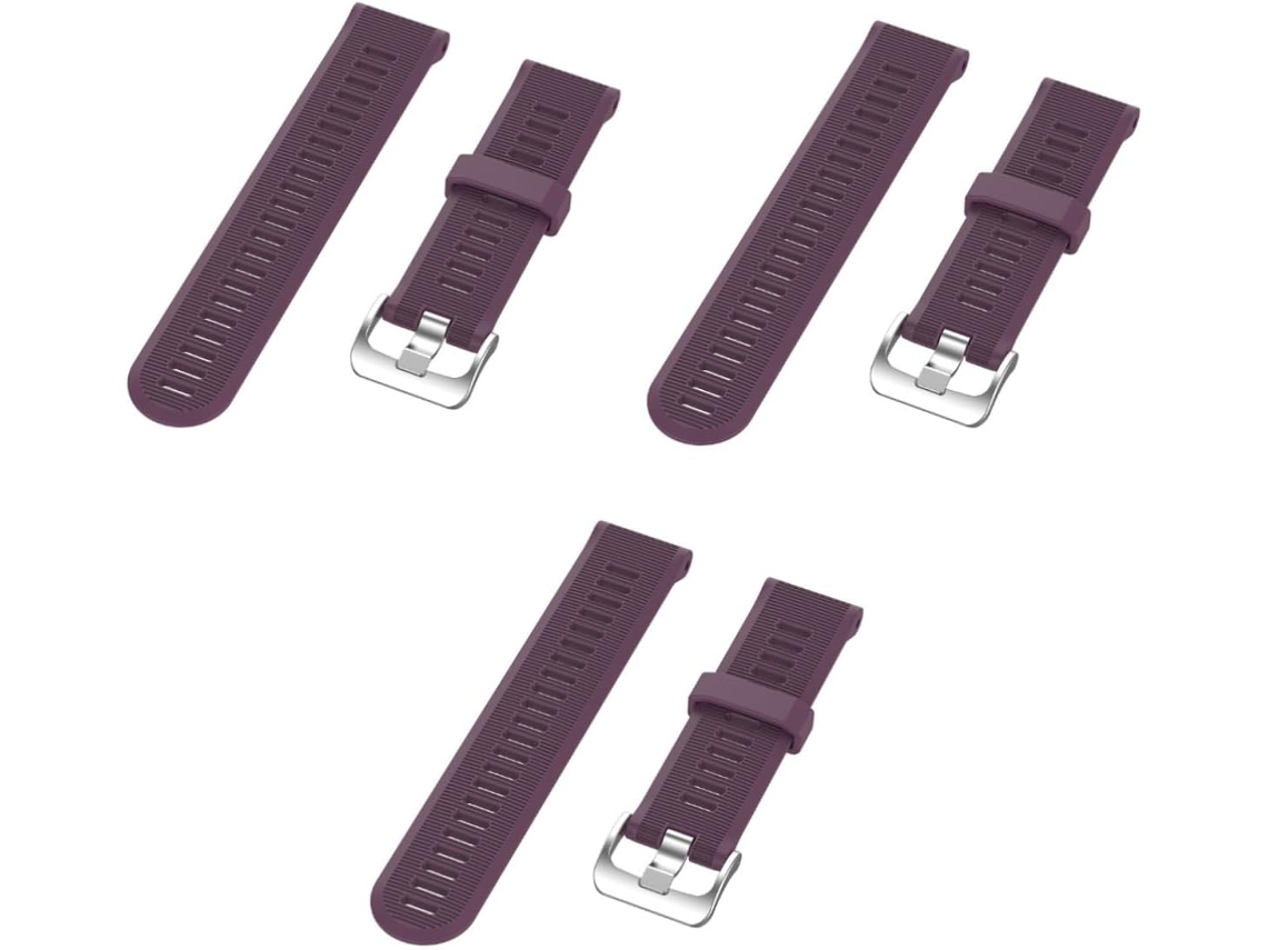 Conjunto De 3 Pulseiras Flexíveis Borracha Com Capa Protetora Rígida