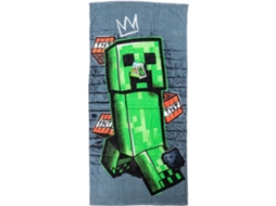 Toalha de Banho /praia Minecraft Metro Art Creeper 70x140 Cm BRILVIBERA