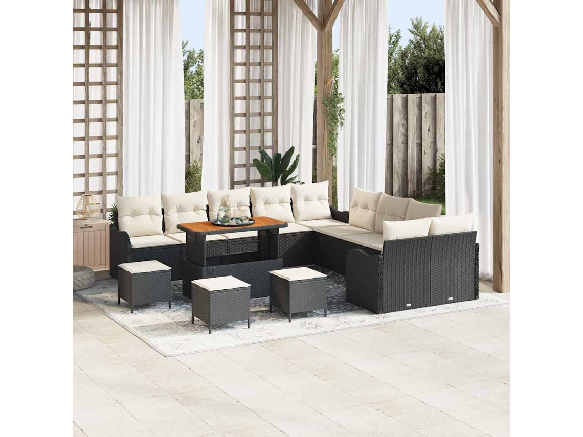 Vidaxl Conjunto De Sofá De Jardim 14 Unid. 13-número De Lugares