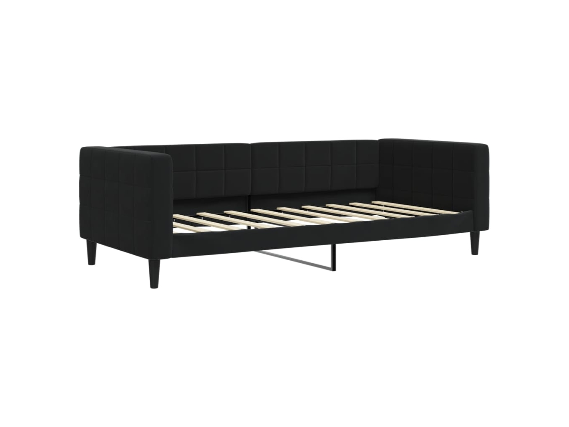 Day Bed, Day Beds Vidaxl Preto Veludo (90 X 190 Cm)
