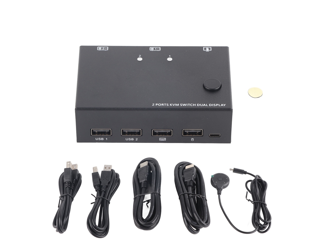 Switch Kvm LAXISCREED 2x2 4k Transmissão Dupla