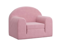Kids' Sofa Bed, Kids' Sofa Beds Vidaxl Cor-de-rosa Poliéster (n/a)