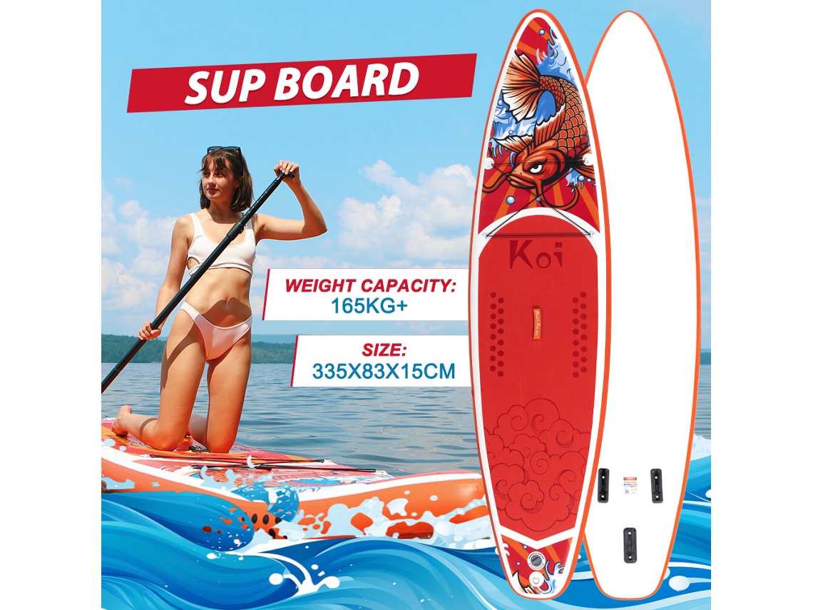 Supfr01e 350cmfunwater Prancha Sup Inflável 350cm Acessórios Remo Bomba Mochila Sup Leash Bolsa Impermeável Adultos Supfr01e Supfr02e