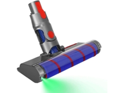 Rotação de turbina elétrica com liberação rápida e rolo rígido para pisos duros, varredura de parquet, com luz laser Zeuxo