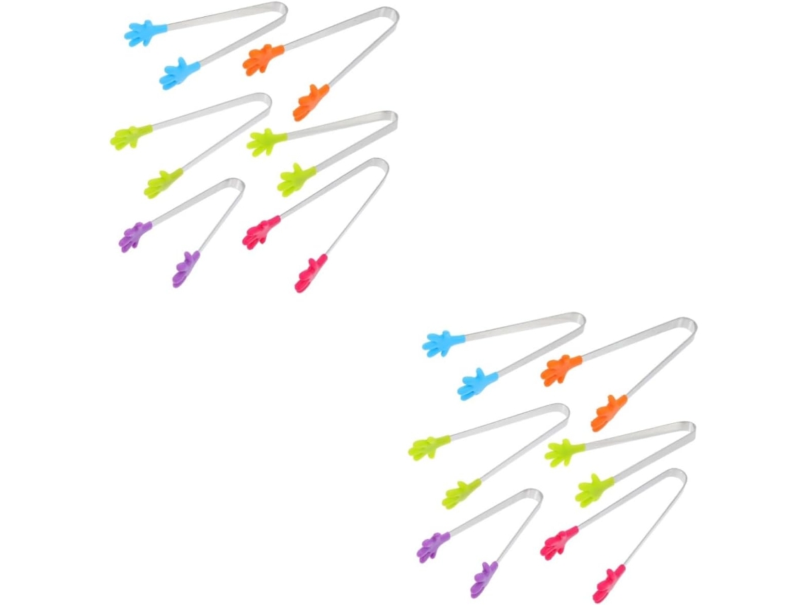 Conjunto De 12 Pinças Silicone Lifkome Para Alimentos, Utensílios De Cozinha Práticos Para Açúcar E Salgadinhos, Leves E