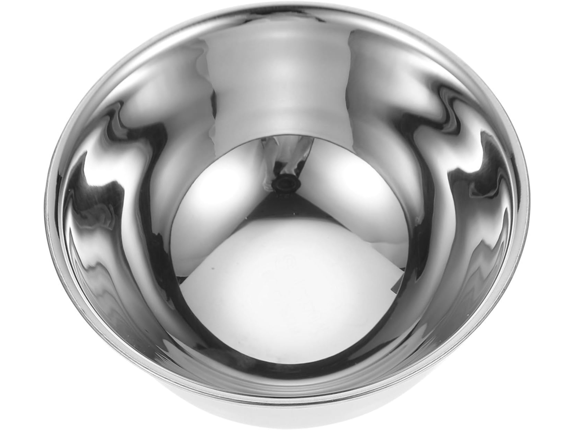 Tigela Inox Para Barbear Sabonete Com Suporte Para Creme Quente