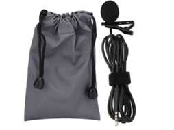 1.5m Portable Lavalier Interview Microphone Phone Live Professional Recording Collar Clip LAXISCREED