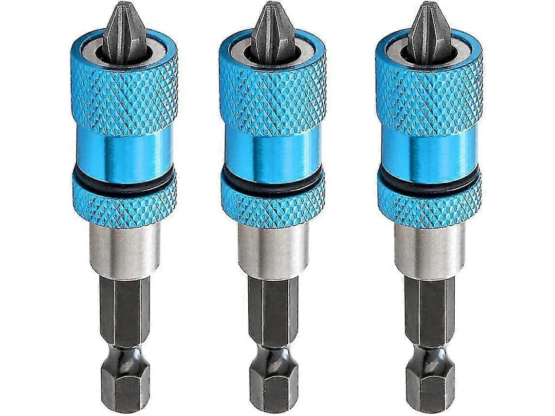 Suporte Magnético Ajustável para Bits de Chave de Fenda com Haste Hexagonal para Parafusos de Drywall ja AQUAFORGE (4 Peças)