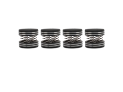 Aetheria 4pcs Pernas de Isolamento com Mola de Liga de Alumínio para Alto falantes Amplificador Cd Dvd Preto