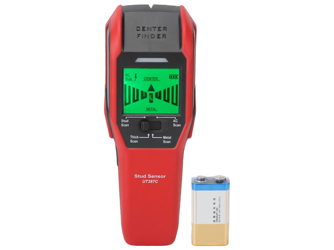 Yuru detector de Montantes Ut387c Sensor Inteligente com Alarme para Parede Concreto Aço Madeira