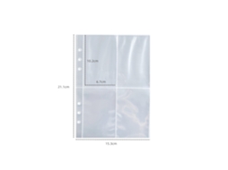 Photo Album A5 Zipper Mini Transparent Insert Binder Picture Postcard Album Book For Commemoration 10 Pieces 4 Grid Photo Album Paper LAXISCREED
