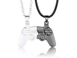 Casal Ps4 Game Console Pingente Colar Para Mulheres Controlador De Jogo Magnético Casal Colar Dia Dos Namorados Joias Presente Hengjian