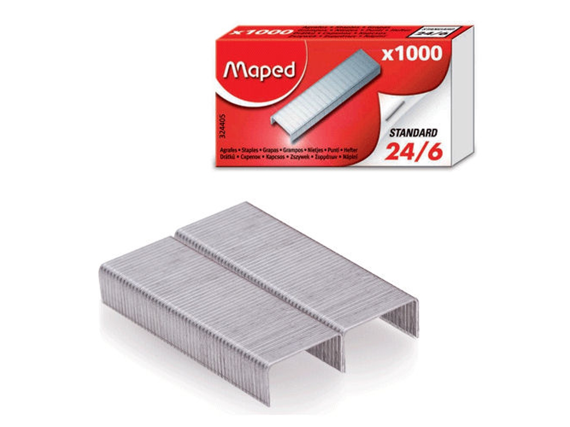 MAPED 324405 Pacote de grampos 1000 grampos Grampo