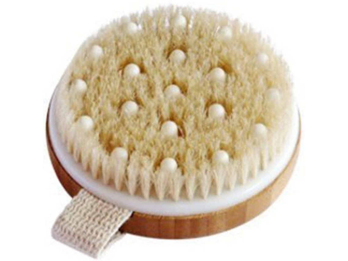 2026 pincel Corporal para Exfoliación Húmeda o Seca Con Cerdas Naturales Y Mango de Madera