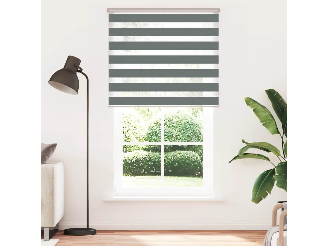 Maison Exclusive - Cortina De Zebra 125x230 Cm Largura Do Tecido 120,9cm Poliéster