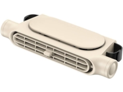 Ventilador De Encosto Cabeça Fácil Instalar, Ventilador De Carro Com Clipe E Porta Usb C Para Passageiros, Bege