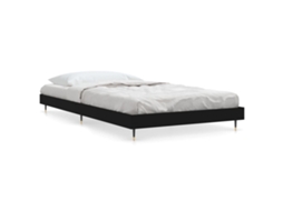 Bed Frame, Bed Frames Vidaxl Preto Madeira Processada (90 X 200 Cm)
