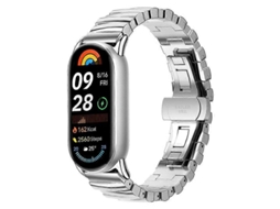 Pulseira De Metal Irregular Xdfind Para Xiaomi Smart Band 10 / 9 / 8