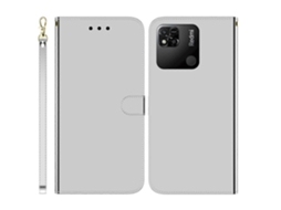 Capa De Celular Em Couro Com Acabamento Espelhado Para Xiaomi Redmi 10a