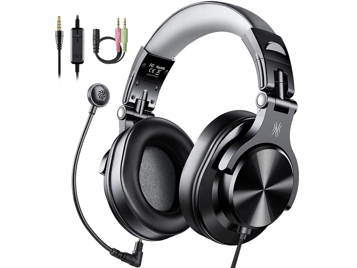 Fone De Ouvido Gamer Com Fio, Estilo Circumaural, Com Microfone Removível E Conector De 3,5 Mm.