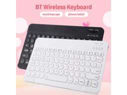 Teclado Sem Fio Bt Ultra-fino 0301 Com 78 Teclas Para Tablet/notebook Android/windows/ios Preto