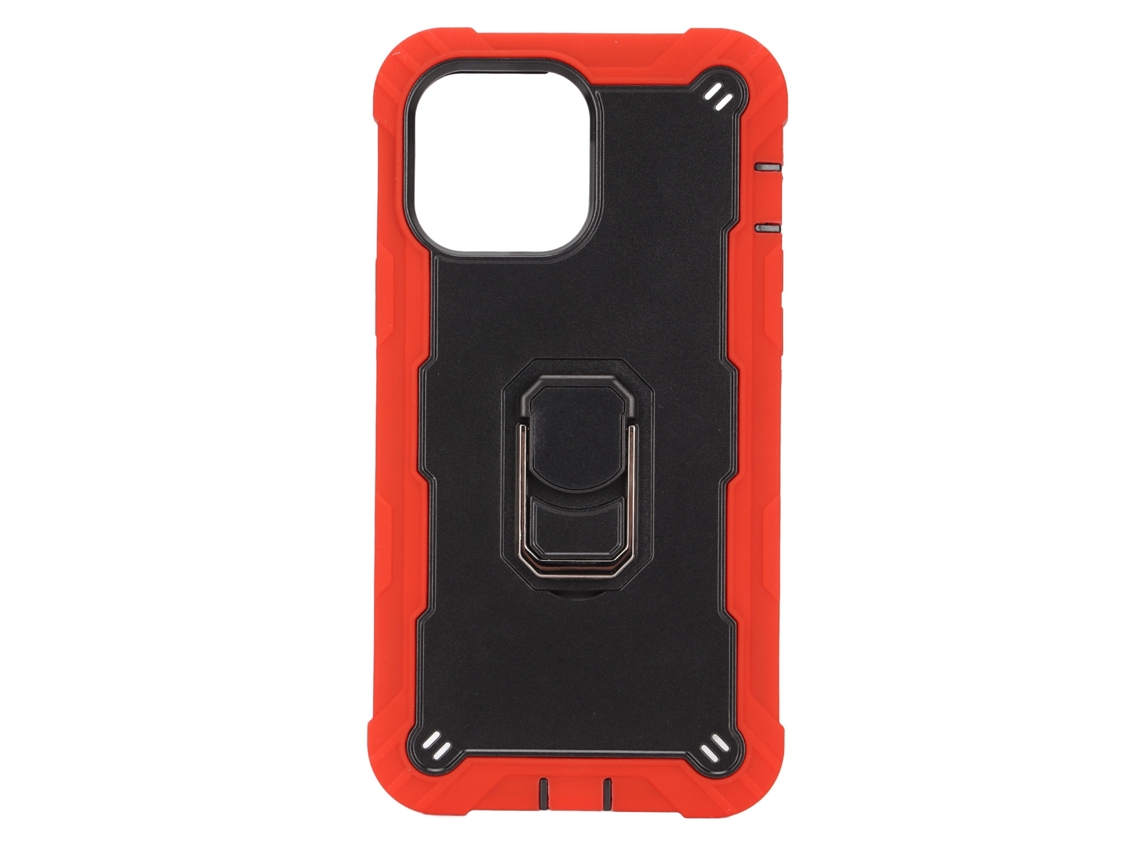 Aetheria capa de Armas com Suporte para Iphone 13 Pro Max Case de Proteção Anti risco Vermelho Preto
