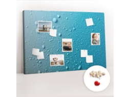 Quadro De Cortiça Com Impressão Gotas De Água Para O Corredor Espelharte (120x80 Cm)