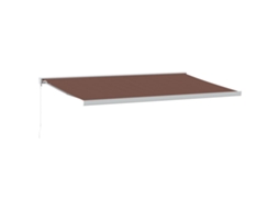 Retractable Awning, Retractable Awnings Vidaxl Marrom Alumínio (500 X 300 Cm)