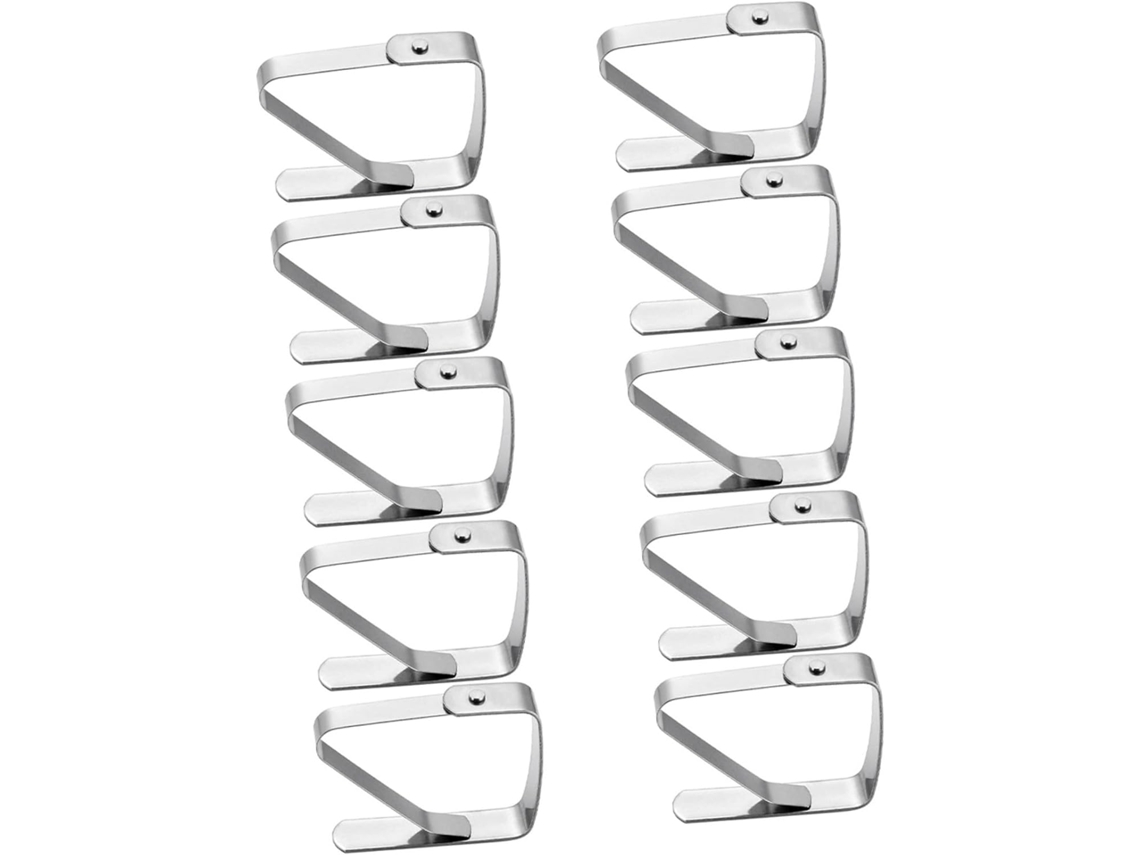 Besportble Set Of 10 Toalha Mesa Em Aço Prateado Insuficiente Pins