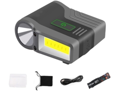 Luz de Chapéu Led Recarregável, Mãos Livres, Usb, com Sensor de Movimento, Ajustável . HALINUIA