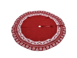 Tapete de Proteção para Árvore de Natal, Reutilizável, Vermelho LAXISCREED