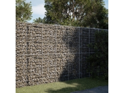 Vidaxl Cesto Gabião Com Cobertura 200x100x200 Cm Ferro Galvanizado