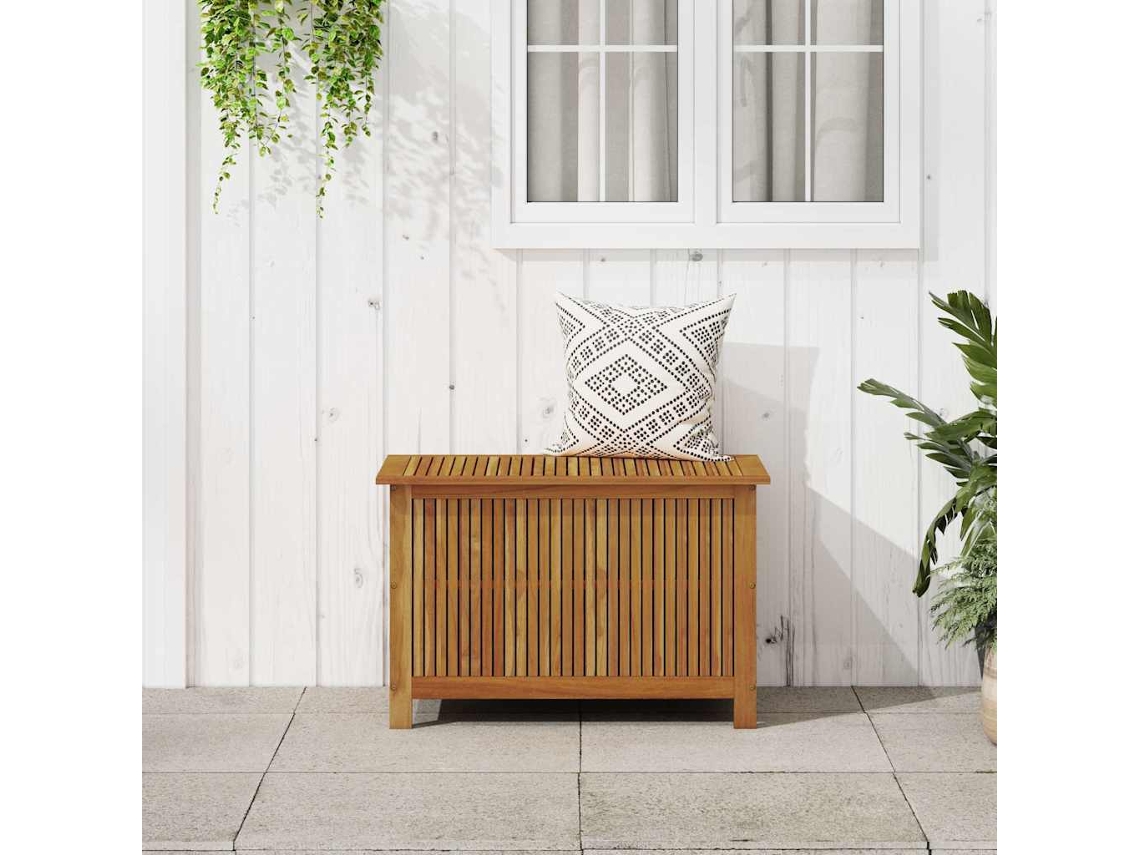 Vidaxl Caixa Arrumação Para Jardim 90x50x58cm Madeira Acácia Maciça