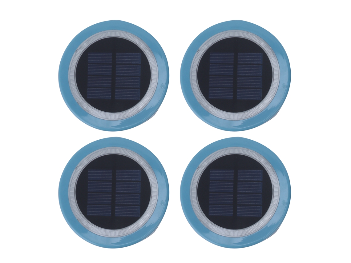 2026 4 Peças de Luzes Flutuantes Solares Impermeáveis Led para Piscina e Paisagem Exterior