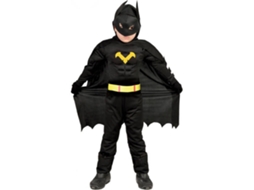 Fato de Menino DISFRAZZES Batman Musculado Preto (Tam: 3 a 4 anos)