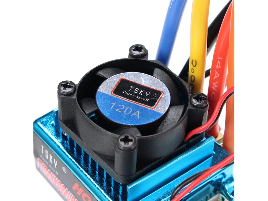 Tsky 120a 1/10 1/8 6v Esc Senseless Brushless/sense Brushless Peça para Carro Rc MDUG