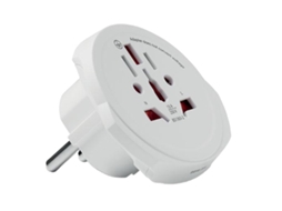 Adaptador De Viagem Midocean Skross Para Ue(plugue) Tamanho Único Branco