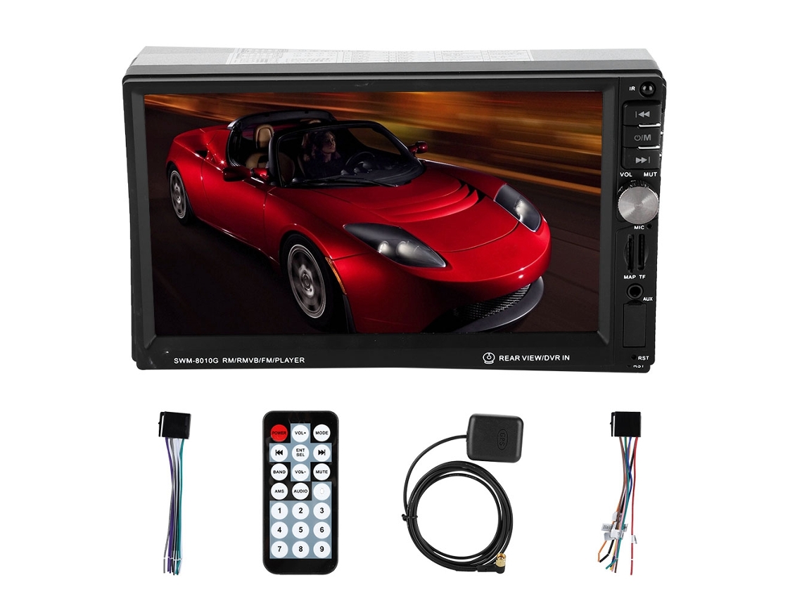 Rádio de Carro 2 Din com Gps, Navegação e Bluetooth