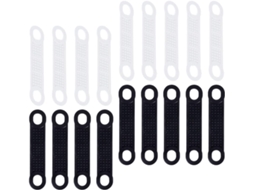 Operitacx 50 Unidades De Tiras Antiderrapantes Silicone Antideslizantes Para Cabides Roupa, Preto E Branco, Para Uso
