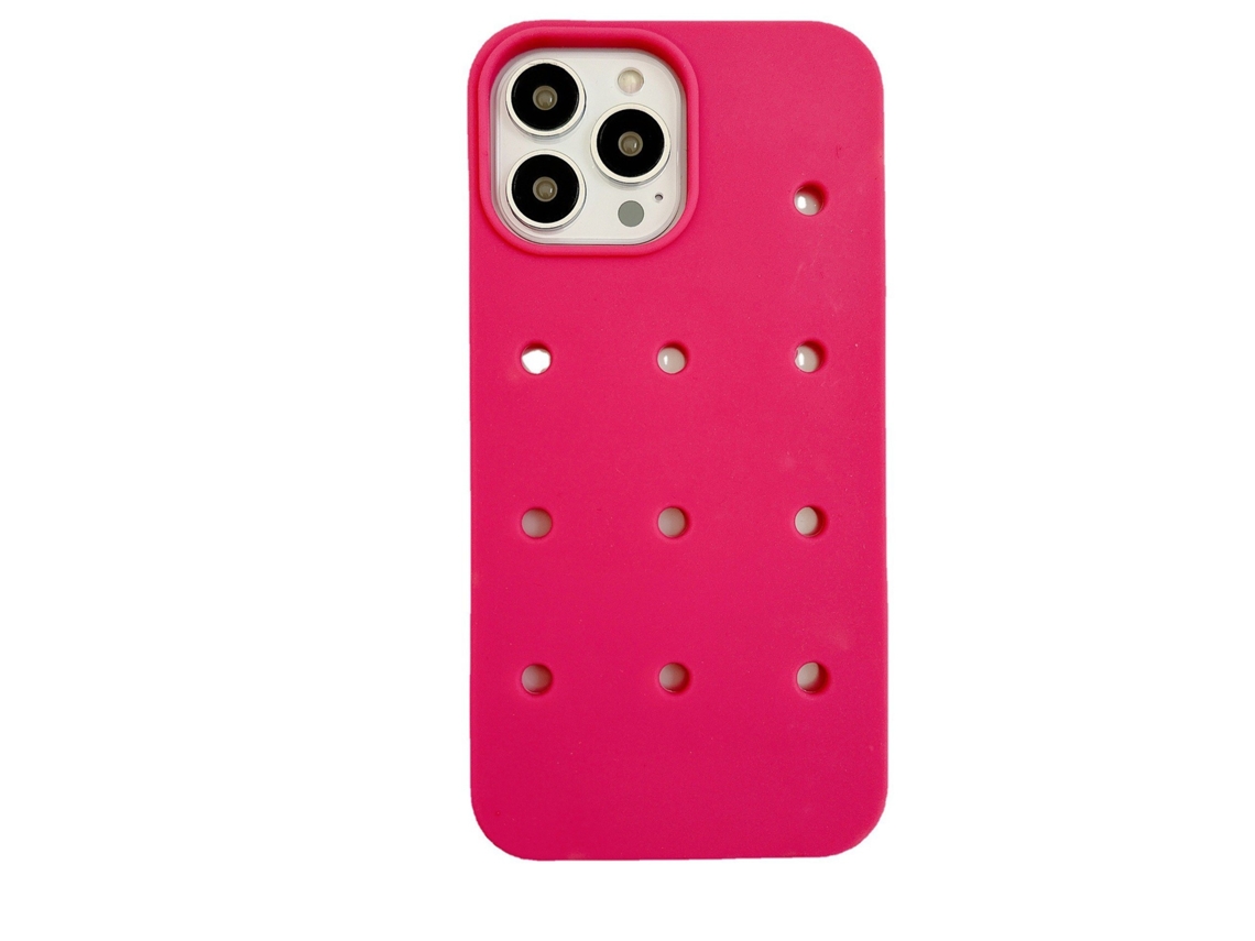 Capa Para Iphone 17 Pro Max, Vermelha Rosa, Com Fecho De Fivela, Estilo Japonês E Coreano, Em Silicone Macio.