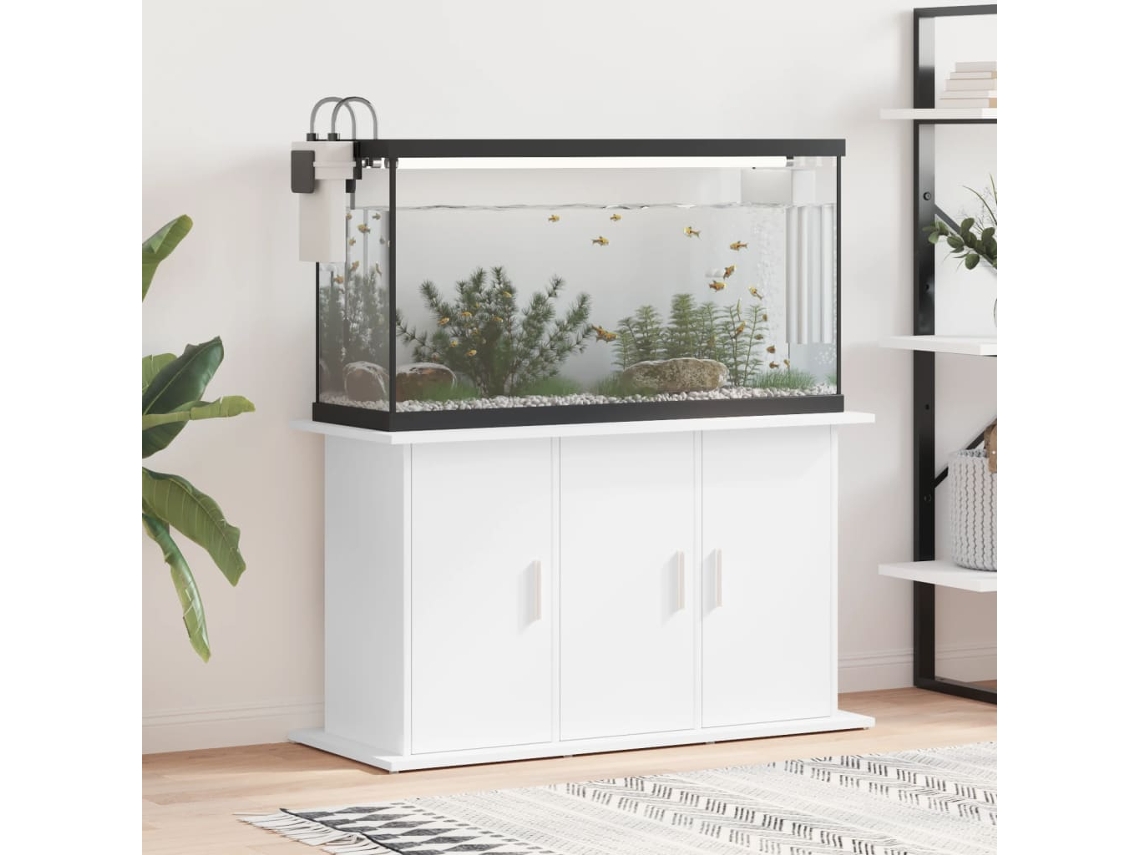 Vidaxl Suporte De Aquário 101x41x58 Cm Derivados De Madeira Branco