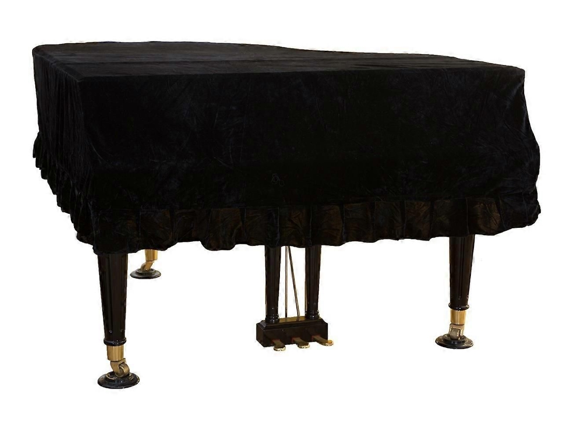 Capa Protetora Para Piano De Cauda, Tecido Macio Com Borda Decorativa, 150-160cm