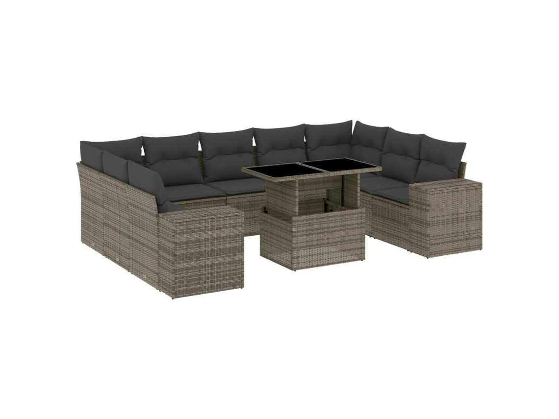 Garden Sofa Set, Garden Sofa Sets Vidaxl Cinzeto Rattan / Vime (n/a)