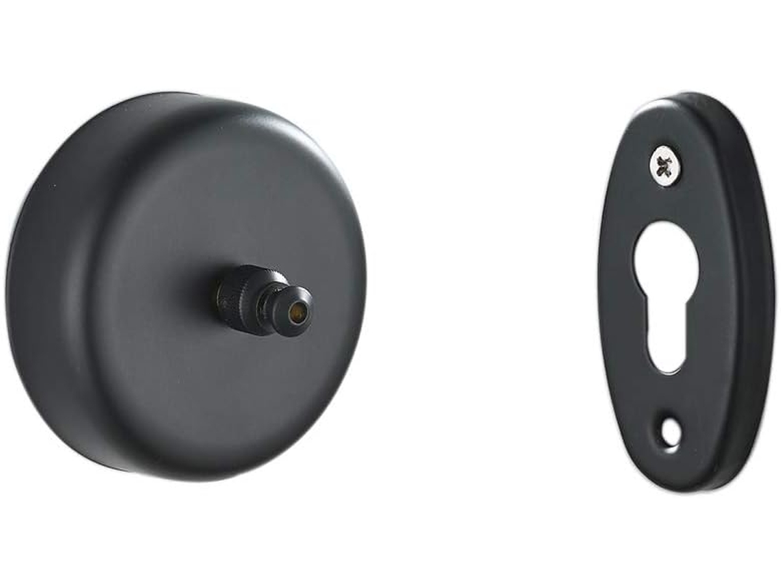 Varal retrátil de parede Slowmoose para banheiros de hotéis, 2,8 m (preto)