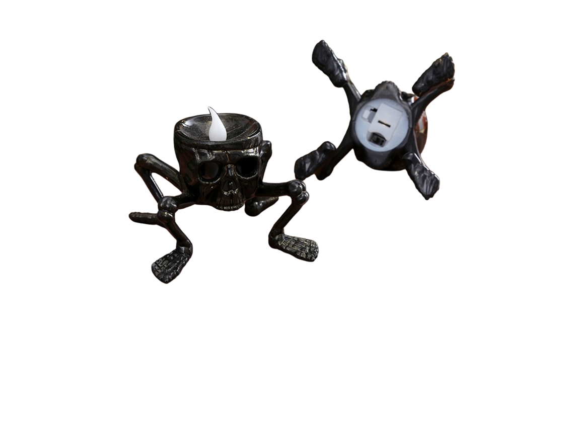 Laxiscreed Abóbora De Halloween Com Velas Decorativas Para Crianças E Ambiente Assustador, 8x8,2cm
