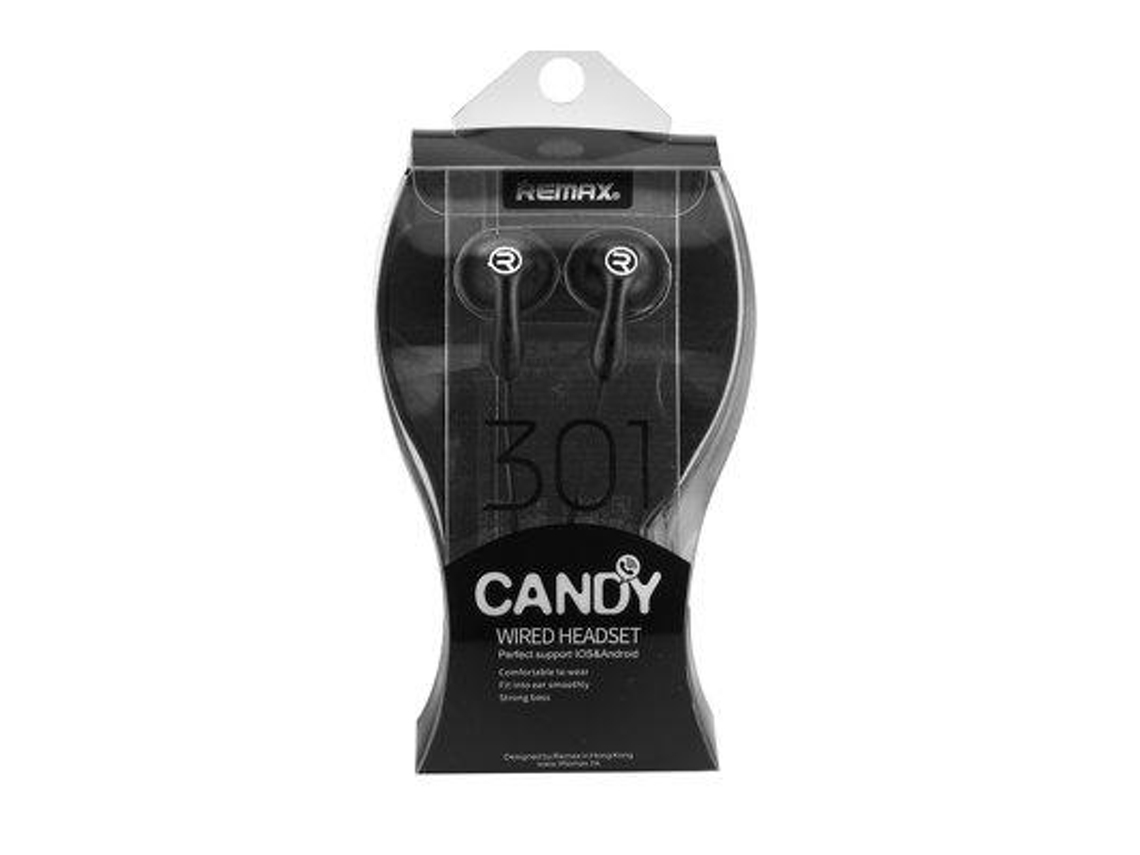 Remax Earphones Rm-301 Black