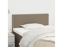 Vidaxl Cabeceira De Cama Tecido 90x5x78/88 Cm Cinzento-acastanhado