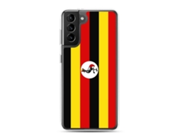 Capa Para Samsung Galaxy S21 Ultra, Bandeira De Uganda, Flexível, Multicolorida