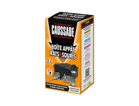 Carbavclen Caixa De Isca Para Ratos E Ratos Com Chave De Travamento, Preta, C 17,5 Cm X L 11 Cm X A 26 Cm Caussade