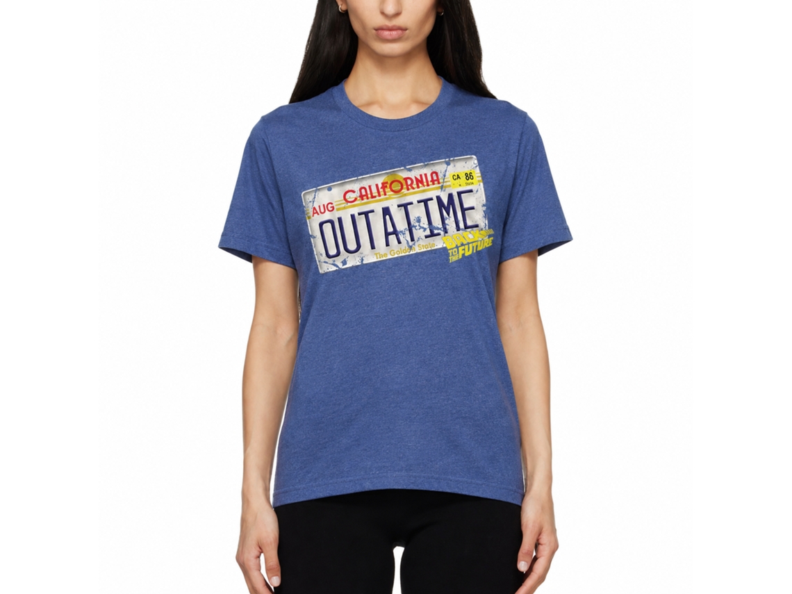Rockinstone Back To The Future Movie Outa It Heather Royal Adult T-shirt Size:xxl